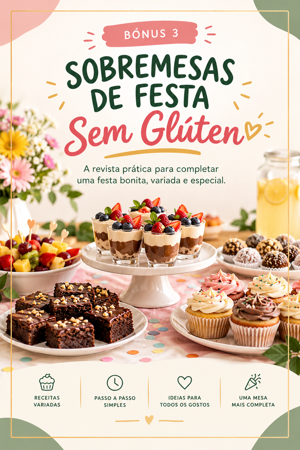 Sobremesas de Festa Sem Glúten