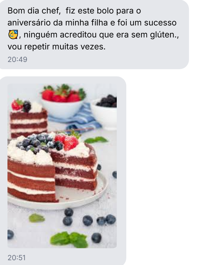 Testemunho — bolo red velvet