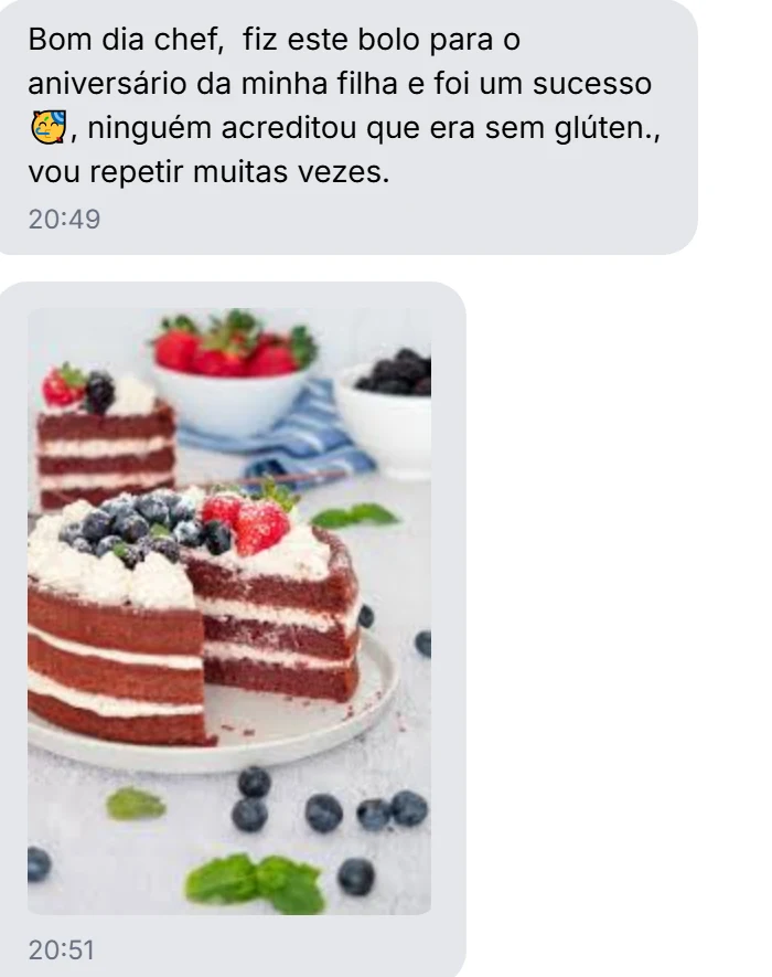 Testemunho — bolo red velvet